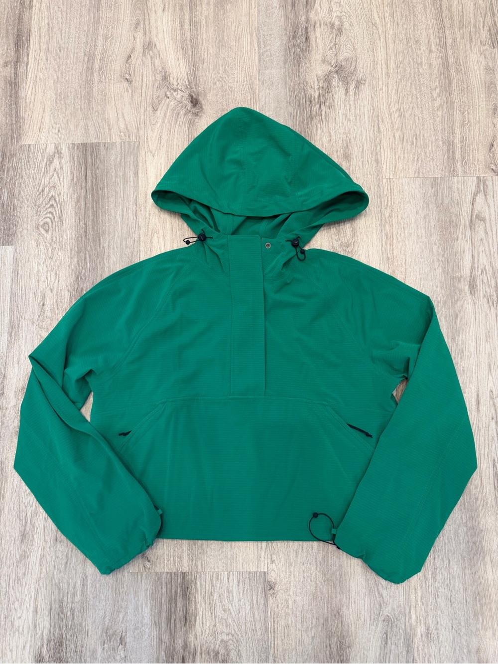 Athleta Green Cropped Anorak Windbreaker XS NWOT